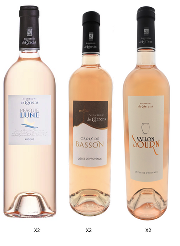 Carton découverte Rosé, mixte 3 cuvées