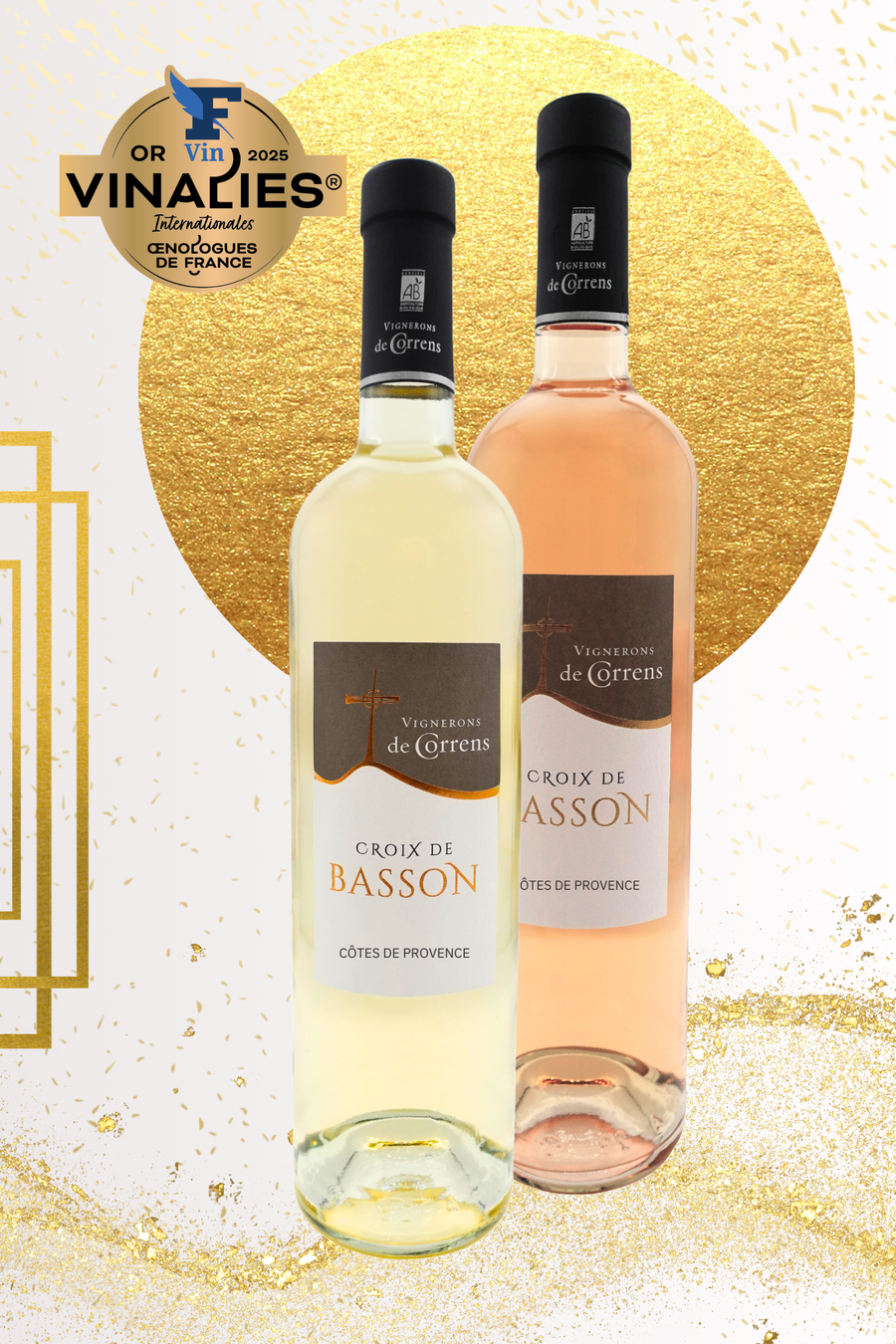 Croix de basson, carton mixte 2 couleurs